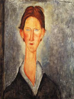 Amedeo Modigliani Portrait of a Student Norge oil painting art